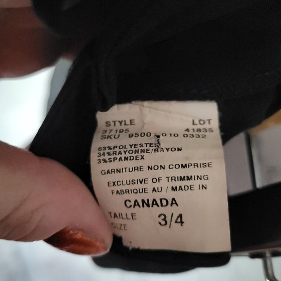 Black asymetric Airoldi dress, zipped up back - Picture 5 of 6